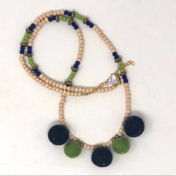 Long Wood Beaded Necklace - Picture 6 of 7